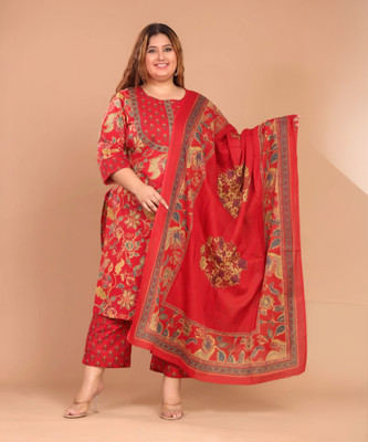 Swasti Floral Print Kurta, Trouser/Pant & Dupatta Set