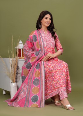 sky fab Printed Kurta, Trouser/Pant & Dupatta Set