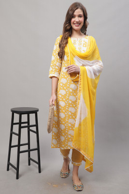 Rajnandini Printed Kurta, Trouser/Pant & Dupatta Set