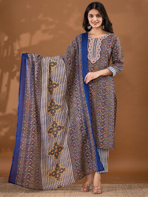 Seemrat Printed Kurta, Trouser/Pant & Dupatta Set