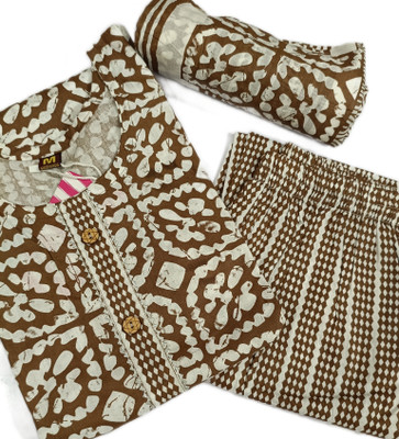 ALOK TEXTILES Solid, Printed Anarkali Kurta, Bottom & Dupatta Set
