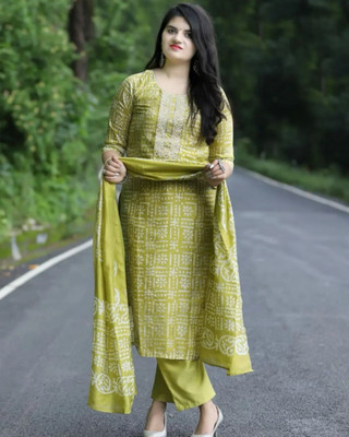 KUNAM FASHION Printed Kurta, Trouser/Pant & Dupatta Set