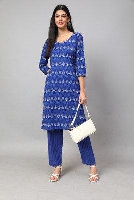 Five Shades by wool n fool Printed Kurta, Trouser/Pant & Dupatta Set