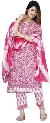 hariom collection Printed Kurta, Trouser/Pant & Dupatta Set