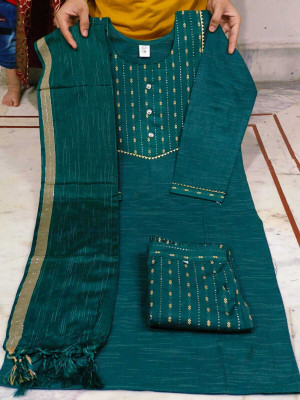 AZM INDUSTRIES Printed Kurta, Trouser/Pant & Dupatta Set