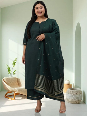 SoshrepCreation Self Design Kurta, Palazzo & Dupatta Set