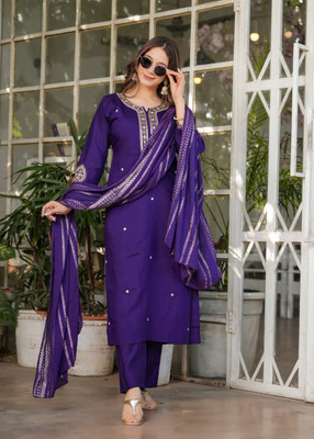 Nirvaan Women Kurta Pant Dupatta Set