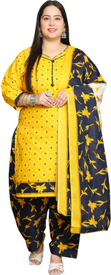 Wonder Weave Printed Kurta, Patiala & Dupatta Set