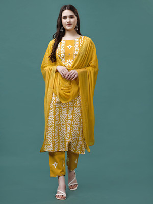 berrylicious Women Kurta Pant Dupatta Set