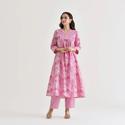 Biezun Embroidered Kurta, Salwar & Dupatta Set