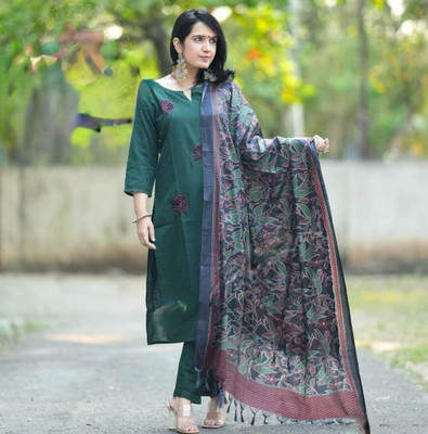 MUDRA FASHION Embroidered Kurta, Trouser/Pant & Dupatta Set