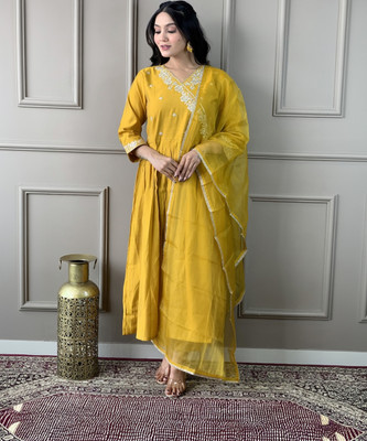 shiv textiles Printed Kurta, Trouser/Pant & Dupatta Set