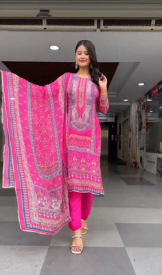 TheBestBuyers Printed Kurta, Trouser/Pant & Dupatta Set