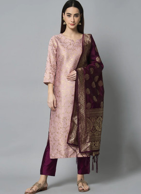 BROYAAR SHOP Self Design Kurta, Trouser/Pant & Dupatta Set