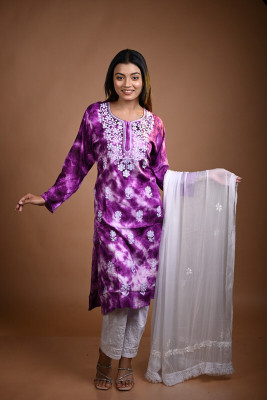 MALKIAT Embroidered Kurta, Trouser/Pant & Dupatta Set