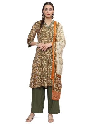 BIBA Printed Kurta, Trouser/Pant & Dupatta Set