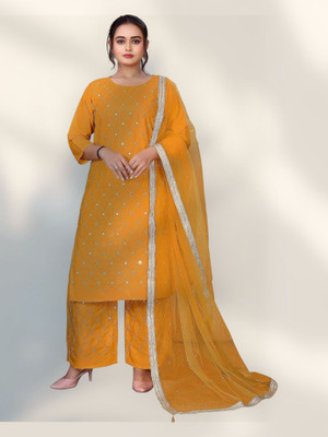 HOC's Women Kurta Pyjama Dupatta Set