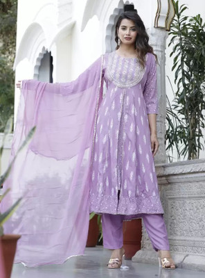 OJASVI FASHION Embroidered Kurta, Trouser/Pant & Dupatta Set