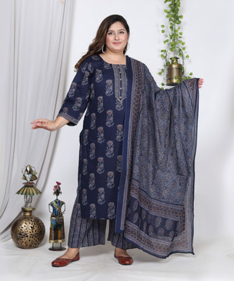 Swasti Floral Print Kurta, Trouser/Pant & Dupatta Set