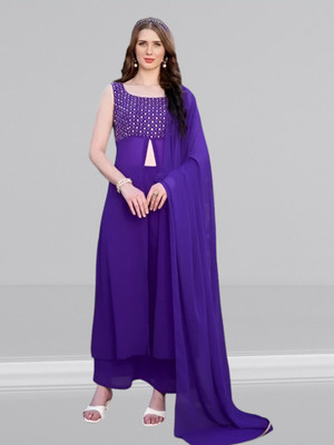 LIMBUDI CREATION Embellished Kurta, Trouser/Pant & Dupatta Set