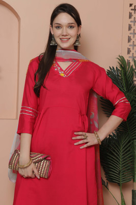 Rajnandini Embroidered Kurta, Trouser/Pant & Dupatta Set