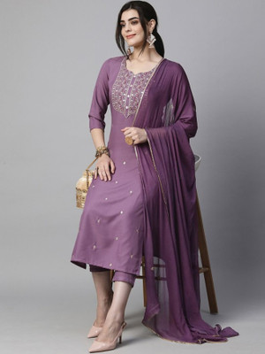 R4milA Embroidered Kurta, Trouser/Pant & Dupatta Set