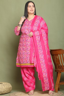 Marina Printed Anarkali Kurta, Bottom & Dupatta Set