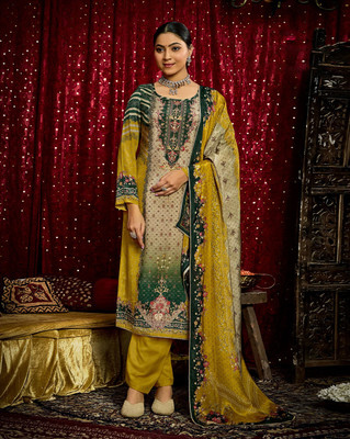 Kvsfab Embroidered Kurta, Trouser/Pant & Dupatta Set