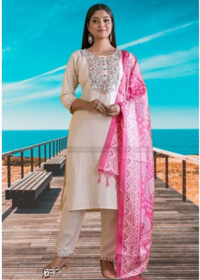 Jaipur fashion factory Self Design Kurta, Trouser/Pant & Dupatta Set