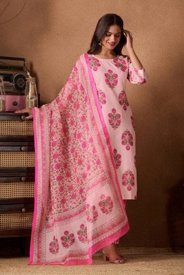 KALEE Floral Print Kurta, Trouser/Pant & Dupatta Set