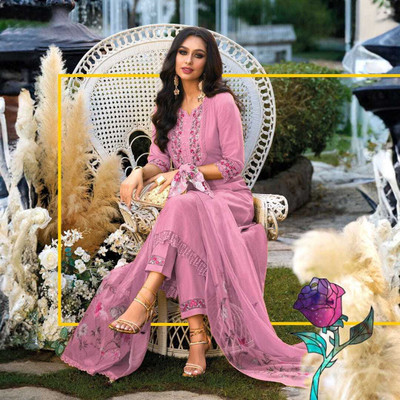SHARARA CREATION Embroidered Kurta, Trouser/Pant & Dupatta Set