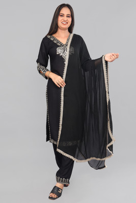 Bilori Embroidered Kurta, Trouser/Pant & Dupatta Set