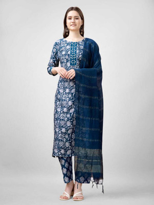 CreationRajvi Printed Kurta, Trouser/Pant & Dupatta Set