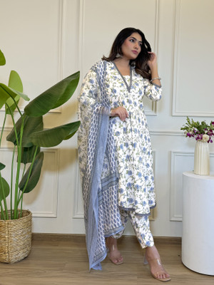Shanti Creation Printed Kurta, Trouser/Pant & Dupatta Set