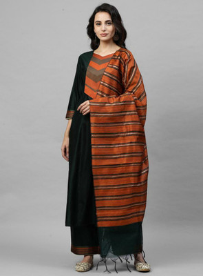 AnAdhTex Self Design Kurta, Palazzo & Dupatta Set