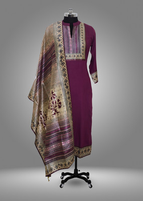 Velmora Self Design Kurta, Trouser/Pant & Dupatta Set