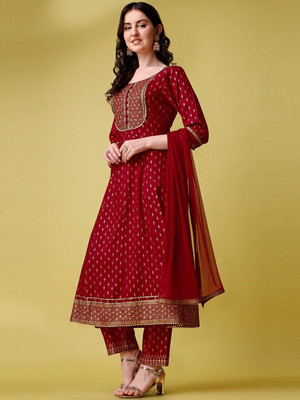 HouseOfCommon Women Kurti Pant Dupatta Set