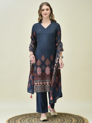 SHREE - SHE IS SPECIAL Printed Kurta, Trouser/Pant & Dupatta Set