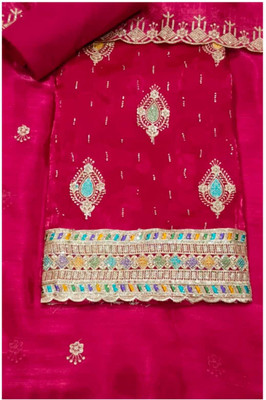 Blessing Creations Embroidered Kurta, Palazzo & Dupatta Set