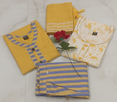 TEXTILEhub Floral Print Kurta, Trouser/Pant & Dupatta Set