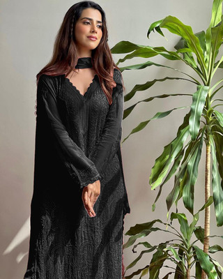 Aditi Embroidered Kurta, Trouser/Pant & Dupatta Set