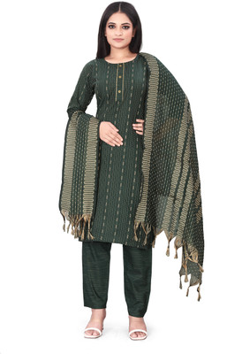 AANSHI FASHION Striped Kurta, Trouser/Pant & Dupatta Set