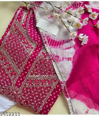 Sita Ramam Fashion Embroidered Kurta, Salwar & Dupatta Set