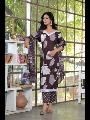 SINGNI Self Design Kurta, Trouser/Pant & Dupatta Set