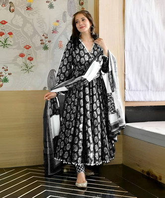 Lali Creation Printed Kurta, Palazzo & Dupatta Set