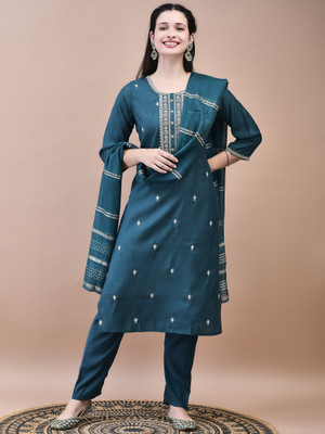 SHREE - SHE IS SPECIAL Embroidered Kurta, Trouser/Pant & Dupatta Set