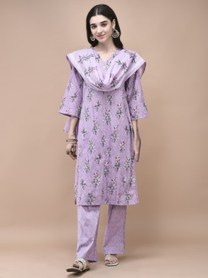 SHREE - SHE IS SPECIAL Floral Print Kurta, Trouser/Pant & Dupatta Set