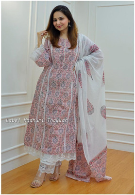 Rekhashion Self Design Kurta, Trouser/Pant & Dupatta Set