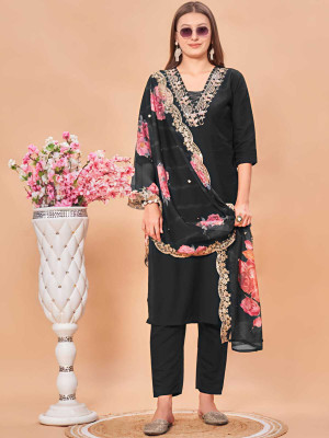 sahajanand creation Self Design Kurta, Salwar & Dupatta Set