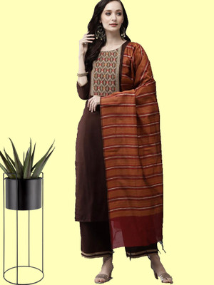 moxinfashion Self Design Kurta, Palazzo & Dupatta Set